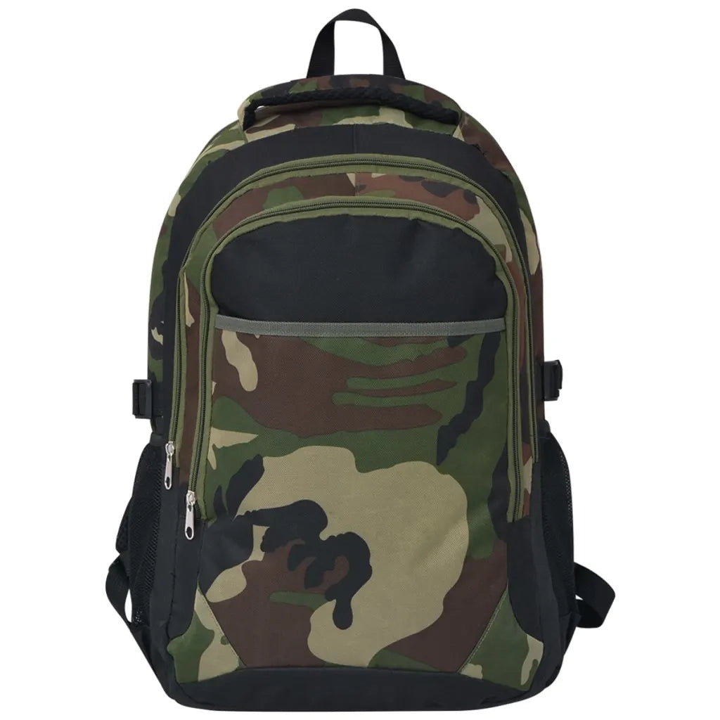 Zaino da Scuola 40L Nero e Mimetico CFW7621761