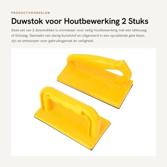 Supporti di sostegno per lavorazione del legno - 2 pezzi - materiale plastico giallo
