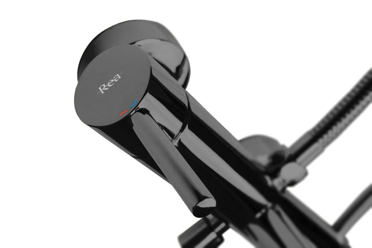 Rubinetto Da Vasca Rea Lungo Black Metallic