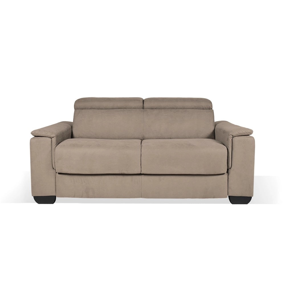 Divano letto colore marrone caribou Mercurio 3 posti 210x94x90H