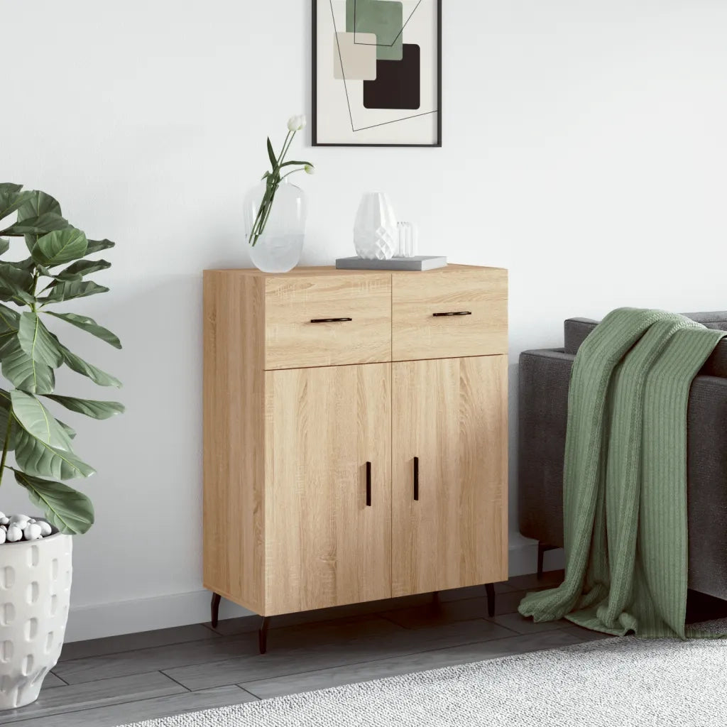 Credenza Rovere Sonoma 69,5x34x90 cm in Legno Multistratocod mxl 80752
