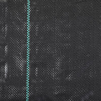 Telo per Pacciamatura 100x1 m Traspirante e Anti-UV in Polipropilene Nero