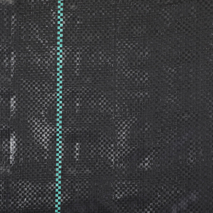 Telo per Pacciamatura 100x1 m Traspirante e Anti-UV in Polipropilene Nero