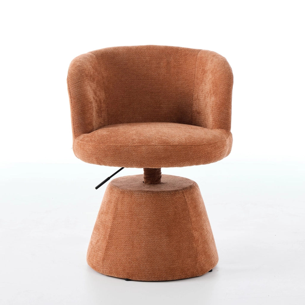 Sgabello da Bar Regolabile Girevole 360¡ã ¨C MINIMAL ¨C Velluto Terracotta, Seduta Imbottita