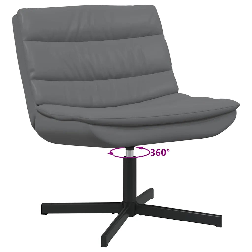Sedia girevole Grigio 63 x 75 x 76 cm PU 42007341