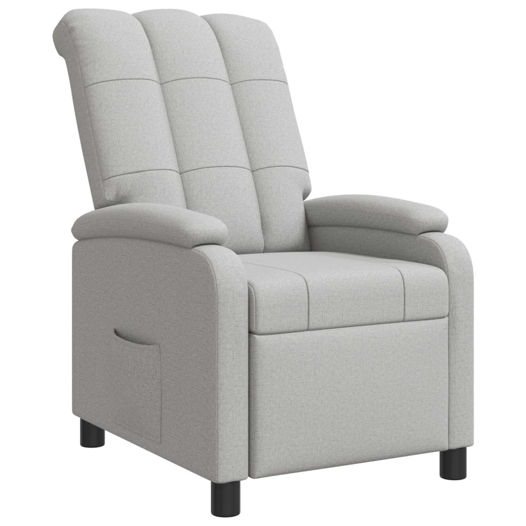 Divano Sedia-Poltrona reclinabile Grigio Nuvola Tessuto 346325