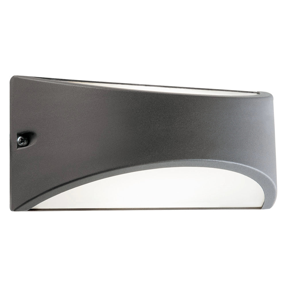APPLIQUE LED 'LHASA' 10 W - cm 22 x 10 x 10 grigio  - SOVIL