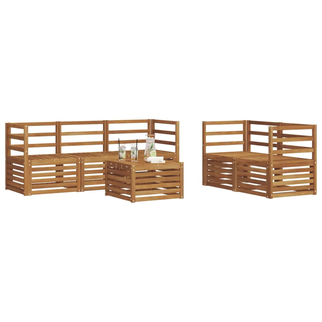 Set divani Legno di Acacia Massello