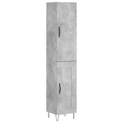 Buffet credenza cassettiera armadio mobile contenitore organizer cucina soggiorno salotto alto 34,5 x 34 x 180 cm legno ingegnerizzato grigio 02_0034331