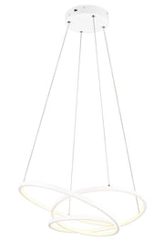 Lampada sospesa moderna Darvin Trio bianca LED 34W CCT