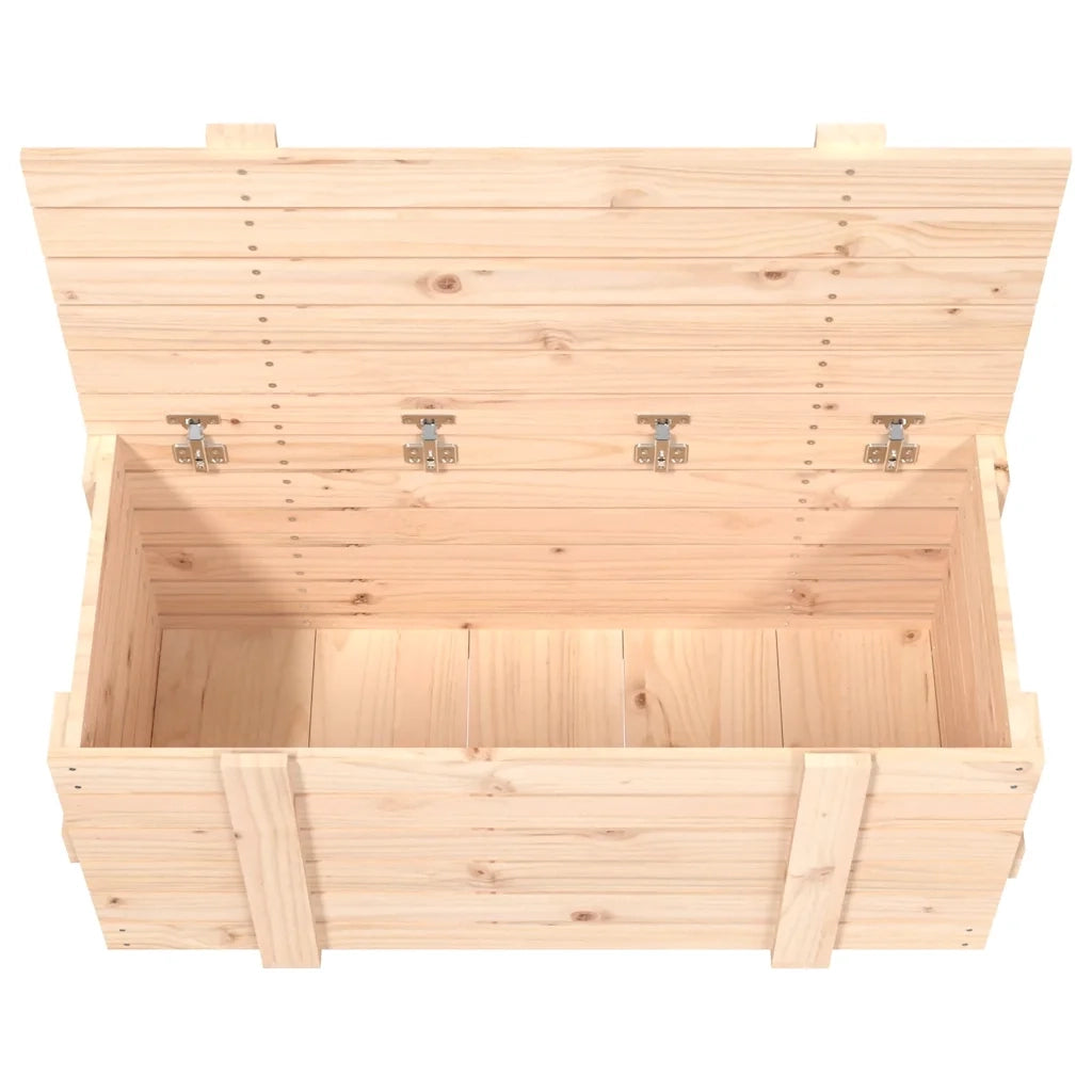 Contenitore Portaoggetti 91x40,5x42 cm Legno Massello di Pino CFW3374261