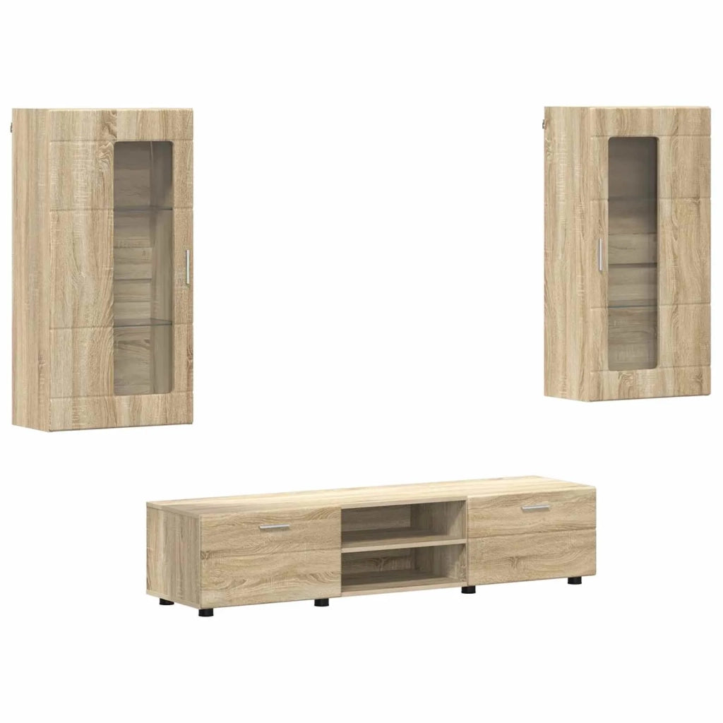 Set mobile TV FLORIN 3 pcs Rovere Sonoma Legno multistrato 3397926