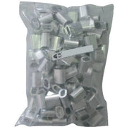 MORSETTO X FILO NYOFIL WORKIT - ALLUMINIO MM 5- 100 pezzi