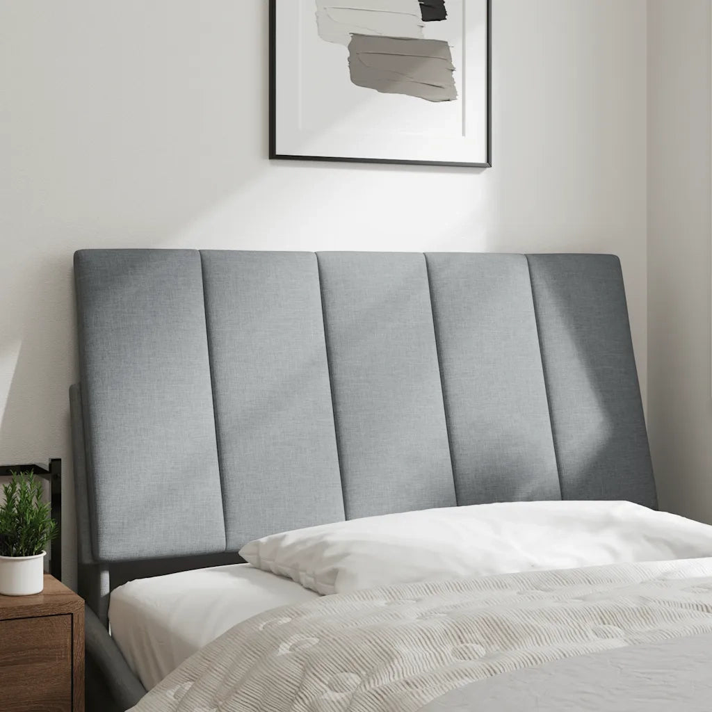 Cuscino Testiera Hanko Grigio Chiaro 100 cm in Tessuto CFW2297673