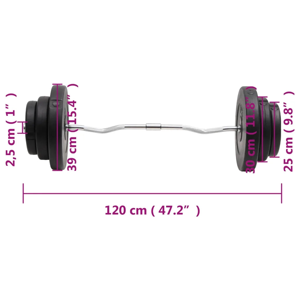 Bilanciere Curvo con Dischi 60 kg CFW9778658