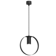 Lampada a sospensione spot ORTIGA Shilo nera Ø20 GU10