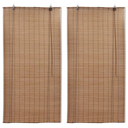 Tende Oscuranti in BambÃ¹ 2 pz 120 x 220 cm Marroni cod mxl 54511