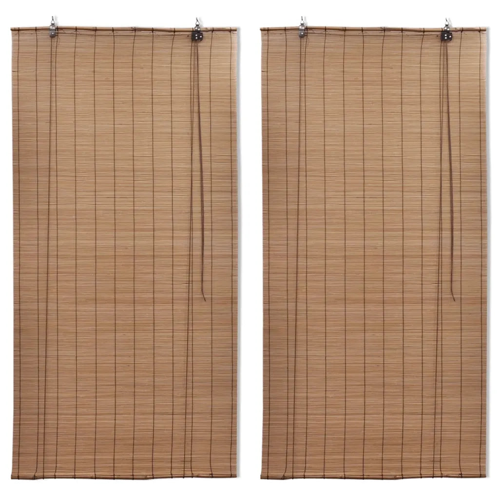 Tende Oscuranti in BambÃ¹ 2 pz 120 x 220 cm Marroni cod mxl 54511