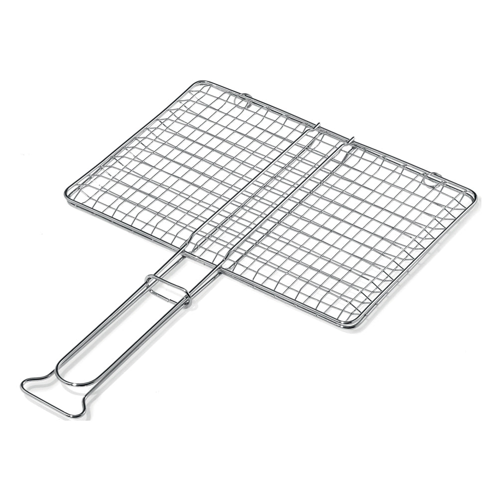 GRATICOLA DOPPIA IN ACCIAIO cm 27 x 37  - OMPAGRILL