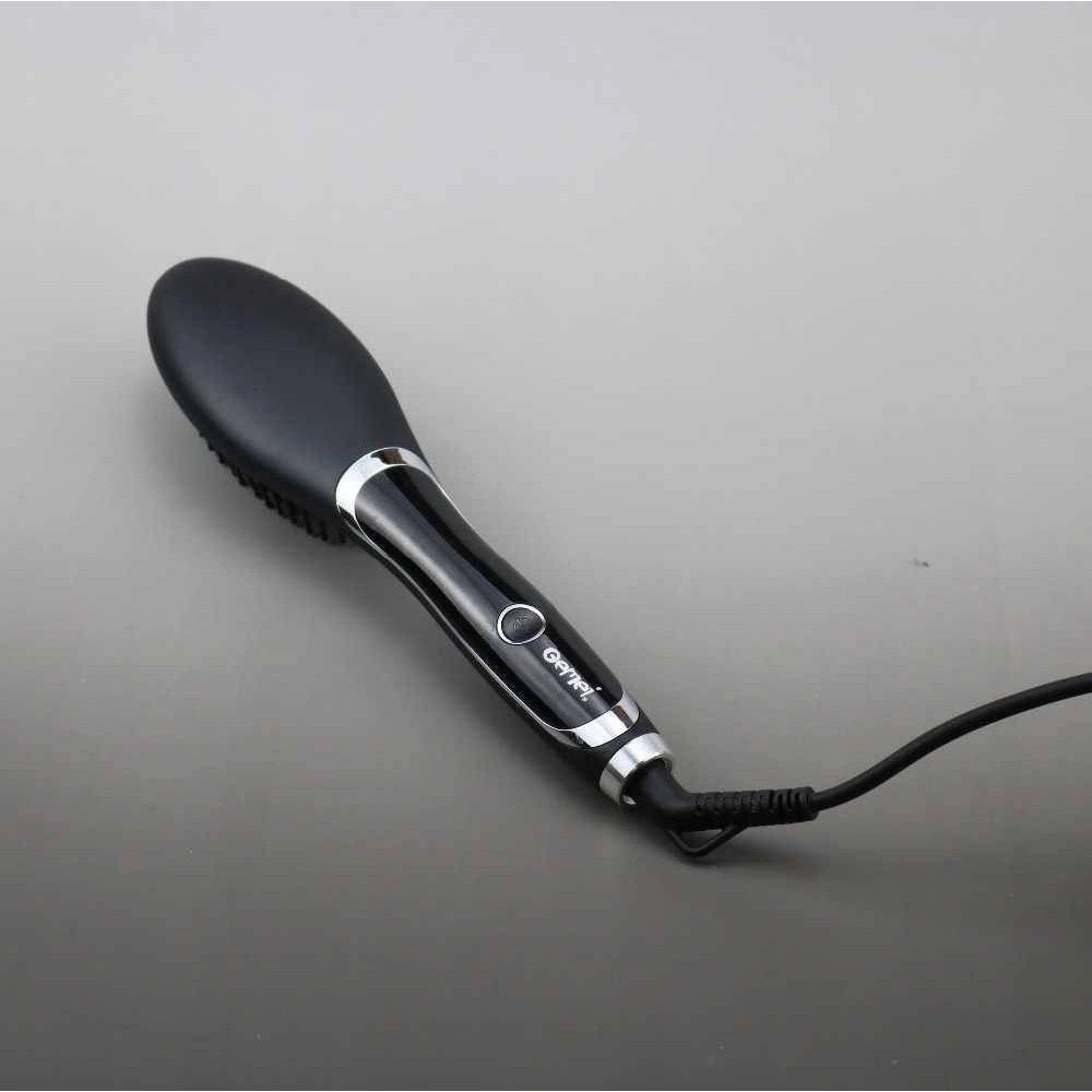 Trade Shop - Spazzola Per Capelli Professionale Elettrica Pettine Display Lcd Lisci Gm-2972 -