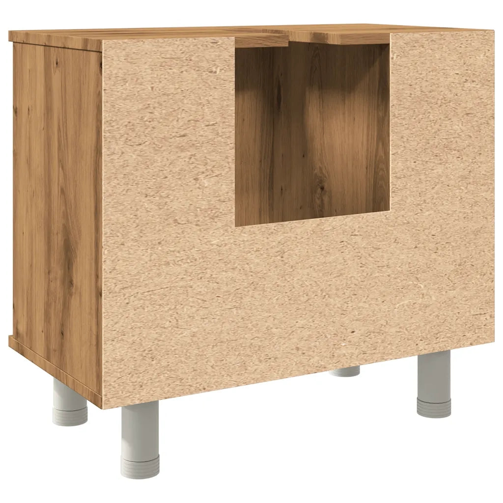 Armadietto Bagno Artigianale 60x32x53,5 cm Legno Multistrato 856145