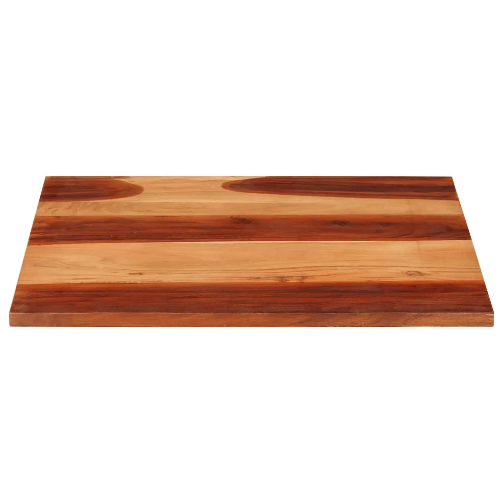 Piano Tavolo in Legno Massello di Acacia 25-27 mm 70x80 cm 285996