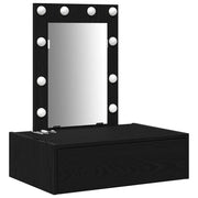 Toeletta | Tavolo da Trucco Nero 60 x 40 x 70 cm Legno multistrato