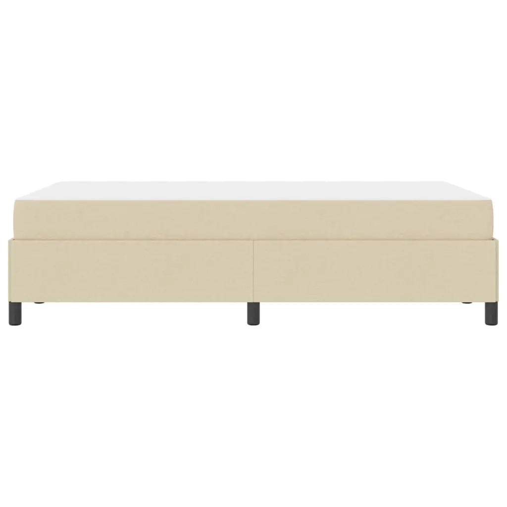 Letto a molle Crema 120 x 190 cm Tessuto