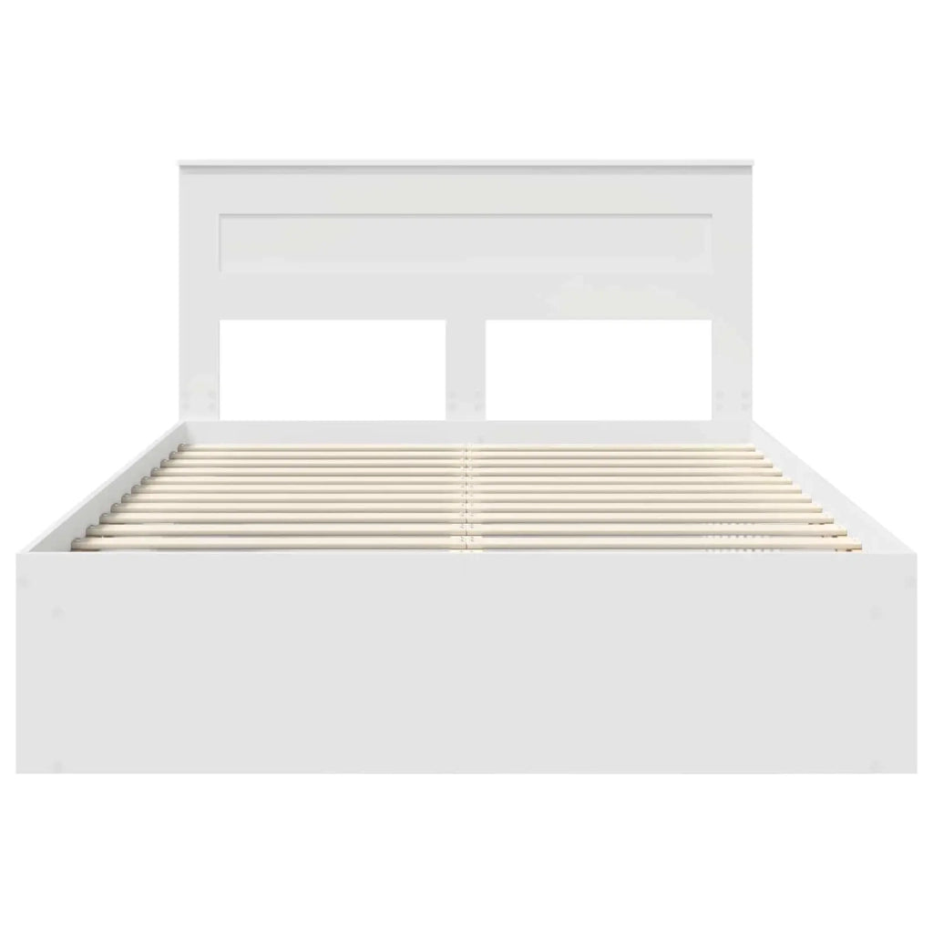 Struttura del letto Bianco 160 x 200 cm Pino massello 3409735
