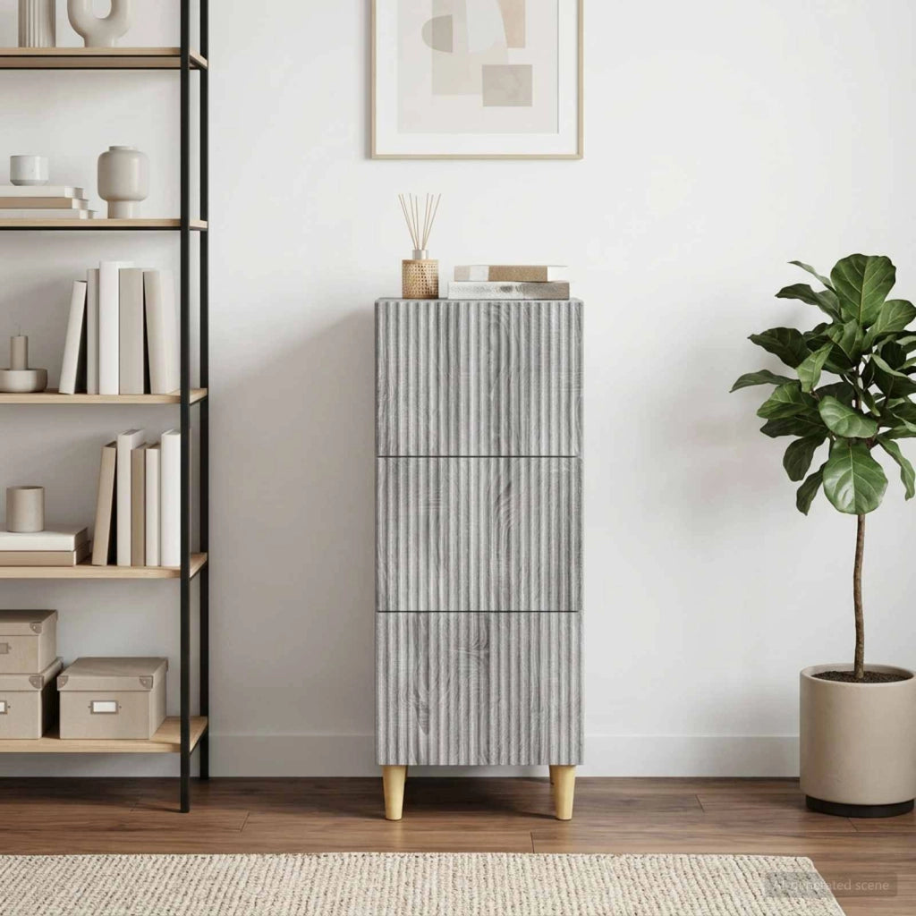 Mobile con Cassetti Grigio Sonoma 33 x 34,5 x 90 cm 894621