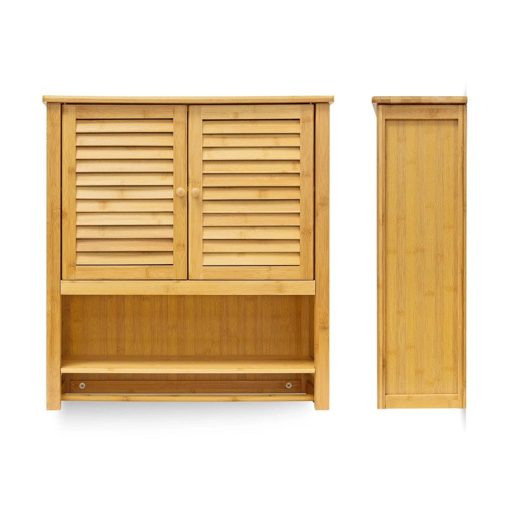 Mobiletto da bagno in bambù 66 x 62 cm 3213029