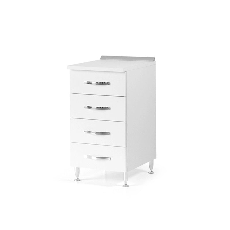 Cassettiera per cucina in legno nobilitato Bianco Frassinato cm H 85x50x40