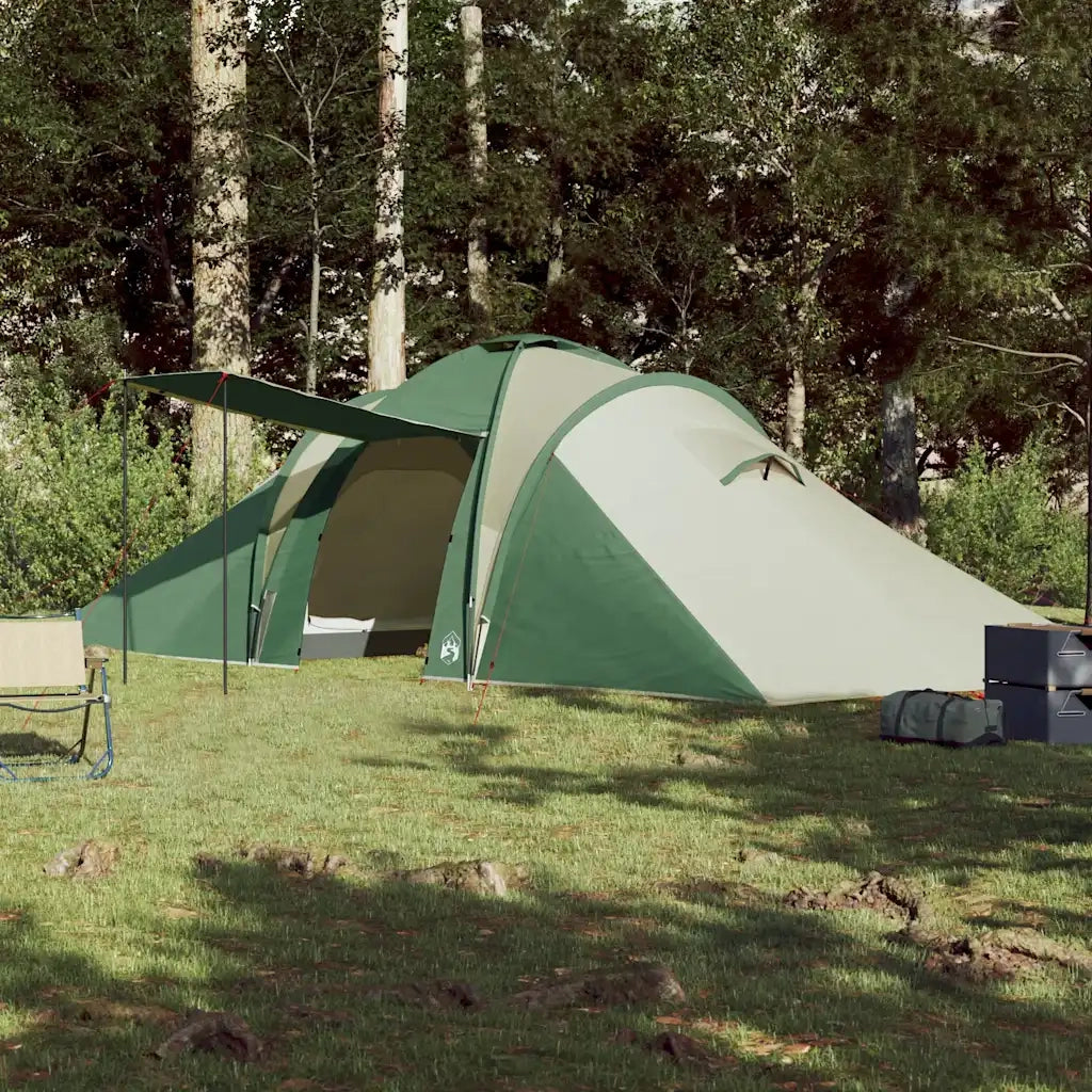 Tenda da Campeggio a Cupola per 6 Persone Verde Impermeabile 94343