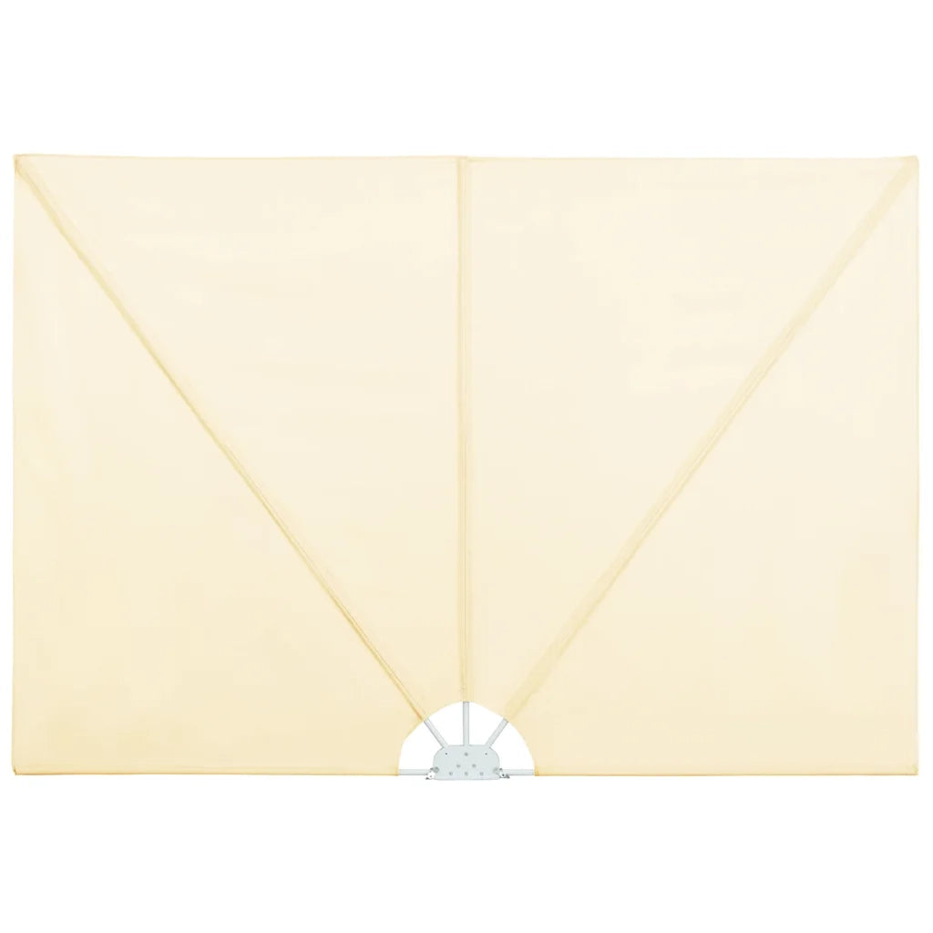 Tenda Laterale per Terrazza Pieghevole Crema 300x150 cm 44568