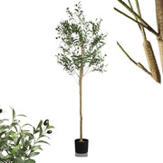 Albero di Olivo Artificiale - Decorativo - 180 cm - Materiale di Alta Qualità Poliestere