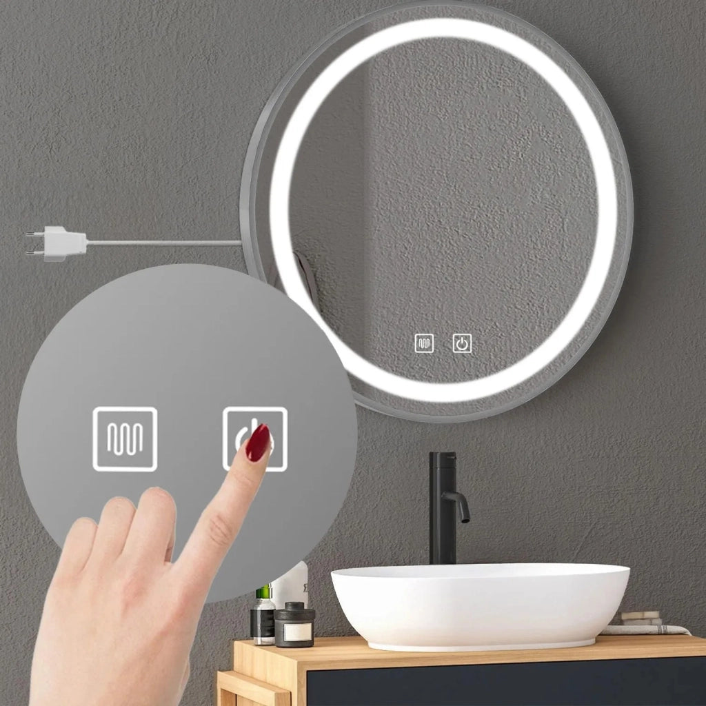 Specchio Led 90cm Mmj Brush Silver
