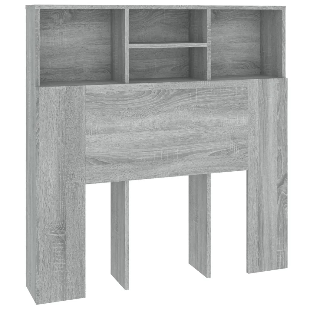 Testiera con Contenitore Grigio Sonoma 100x19x103,5 cm 817244