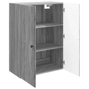 Armadietto a Muro | Mobiletto a muro Sonoma grigio 66 x 34,5 x 90 cm