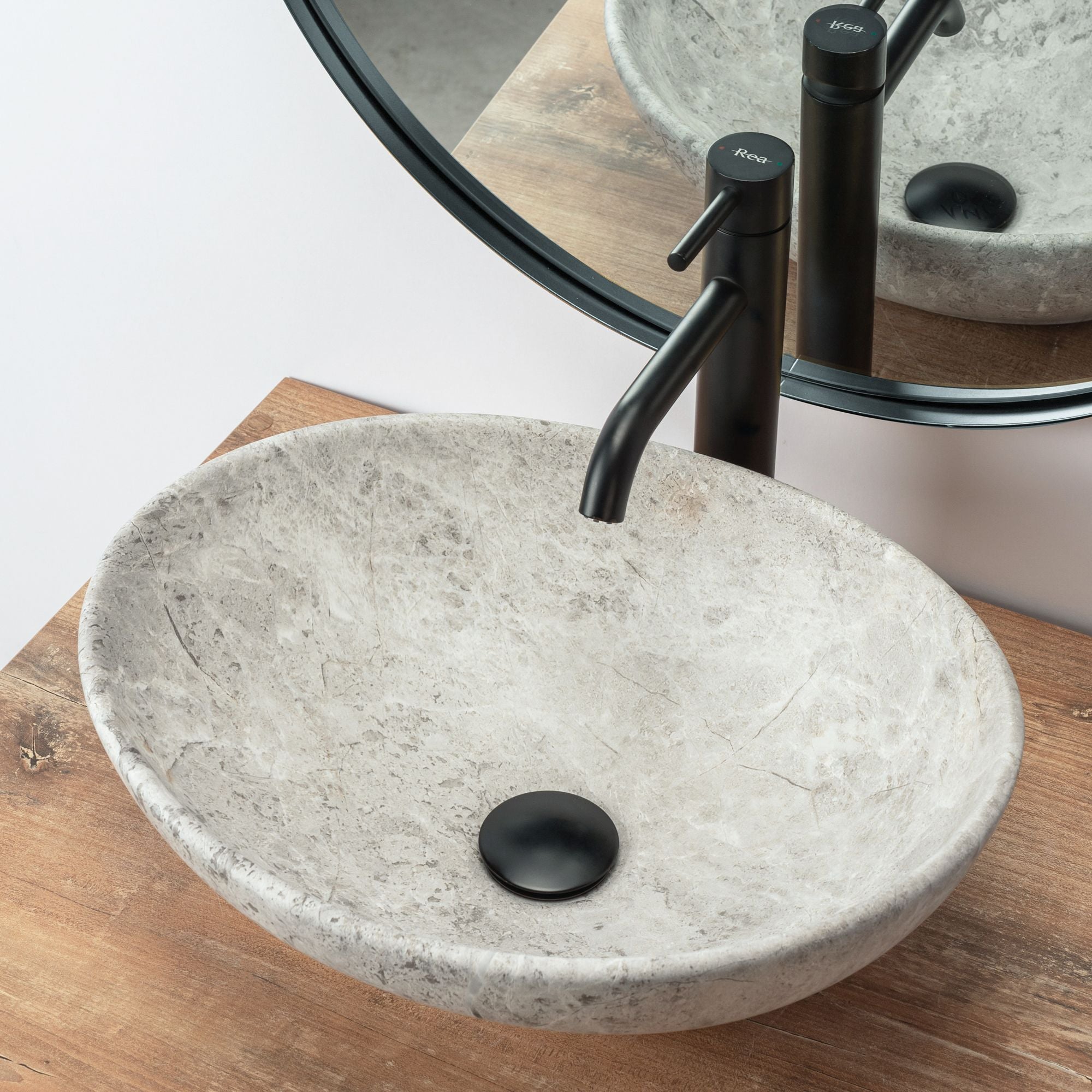 Lavabo Da Appoggio Rea Sofia Light Stone