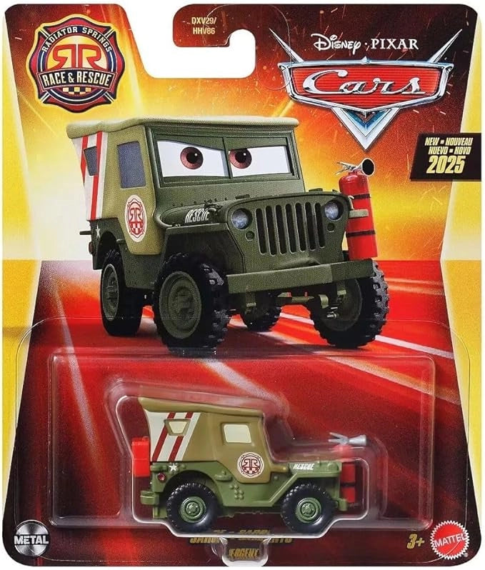 Veicolo in metallo Sergente Radiator Springs race & rascue, Mattel, Eta 3+