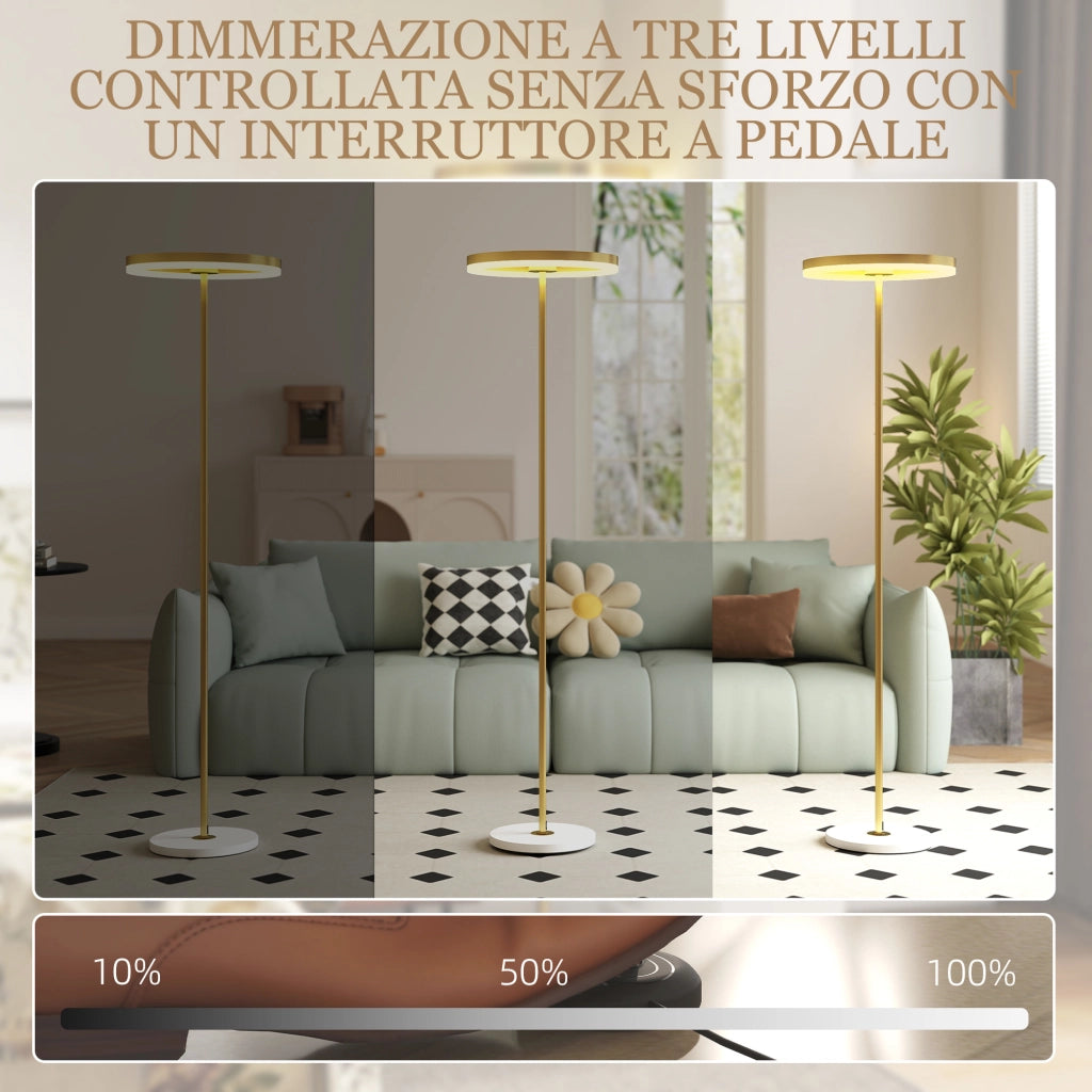 Lampada da Terra Moderna ¨C Zephmum ¨C Oro