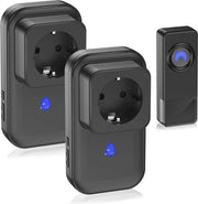 Interfono Senza Filo Batteria Rinnovabile con Presa EU e USB - Impermeabile Esterno IP65