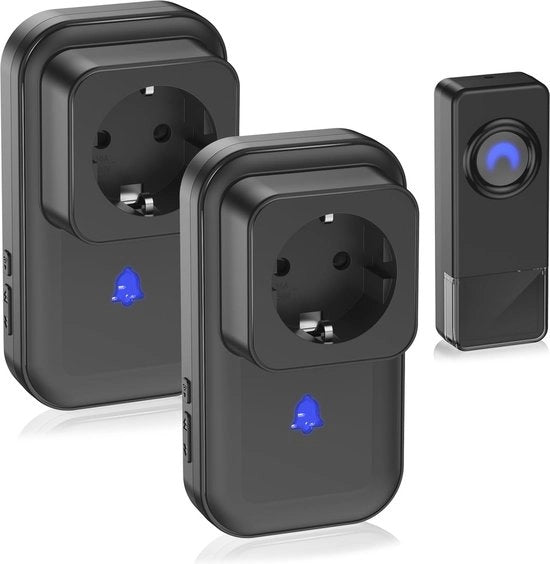 Interfono Senza Filo Batteria Rinnovabile con Presa EU e USB - Impermeabile Esterno IP65