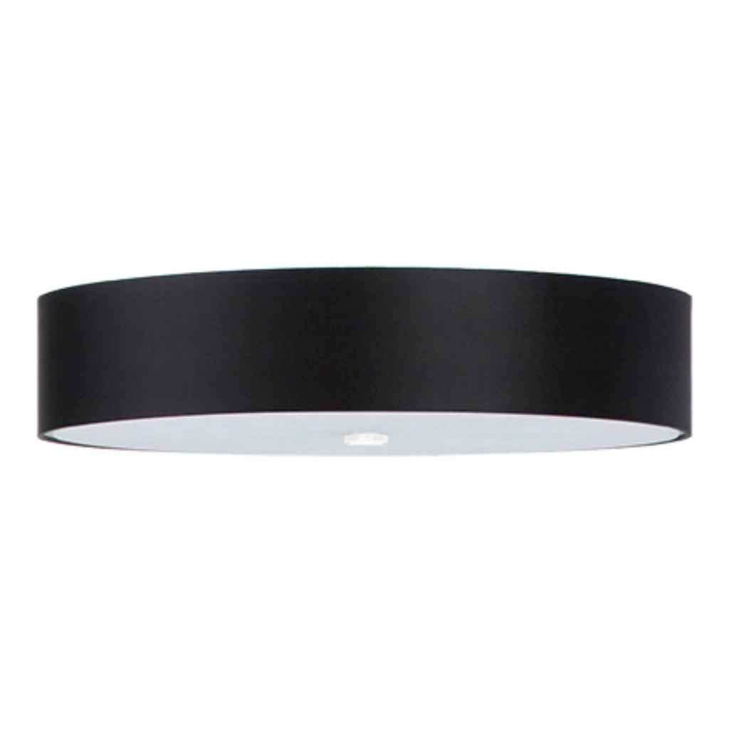 Plafoniera tonda moderna nera Ø60 Gradus 5xE27 Pure Lume