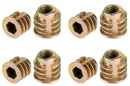 Insteckmozzetti in acciaio inox da 50 - Zinklegering - Viti a inbus - Asta a sezione hexagonale - Durissime - Resistenti alla corrosione - Alta resistenza allo stacco - Viti per mobili