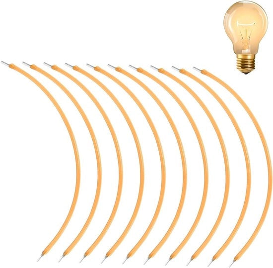 Filamento LED flessibile 10 pezzi 2200 K DC 3V 300 mm - Luce calda bianca - Giochi e decorazioni DIY