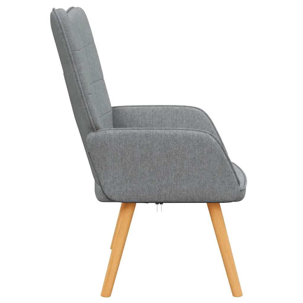 Poltrona Relax Grigio Chiaro in Tessuto 327919
