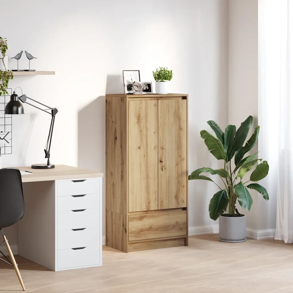 Armadio con Cassetto Rovere Artigianale 55,5x34x119,5 cm CFW5734832