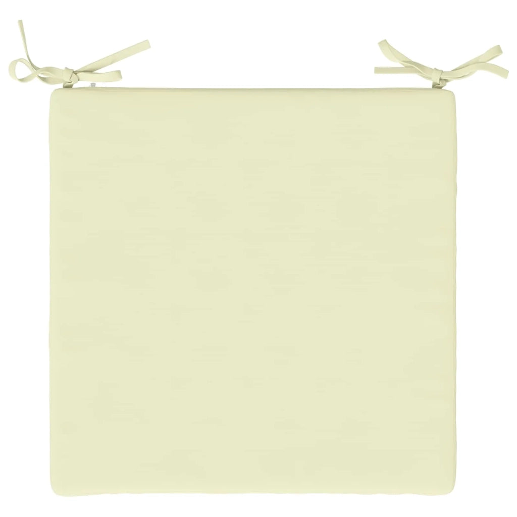 Cuscini per Sedia in 4 Pezzi SOEST 4 pz 100% Poliestere Crema 944428