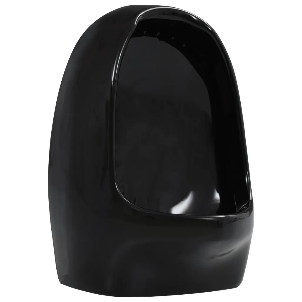 Orinatoio Sospeso con Sciacquone in Ceramica Nero CFW9628273